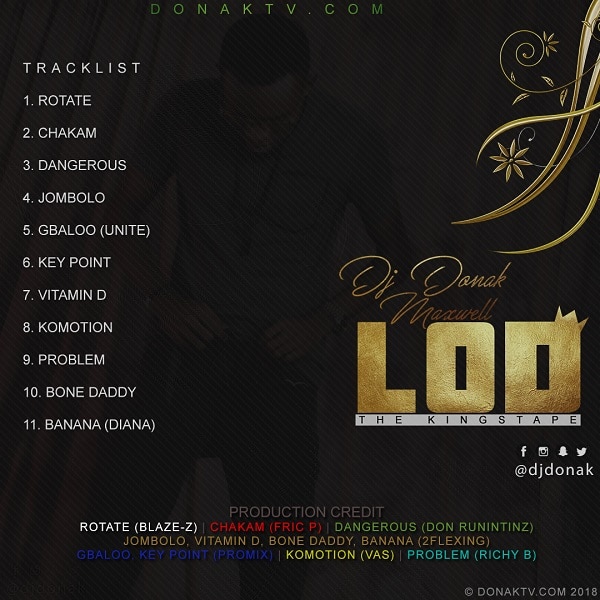 DJ Donak LOD Tracklist