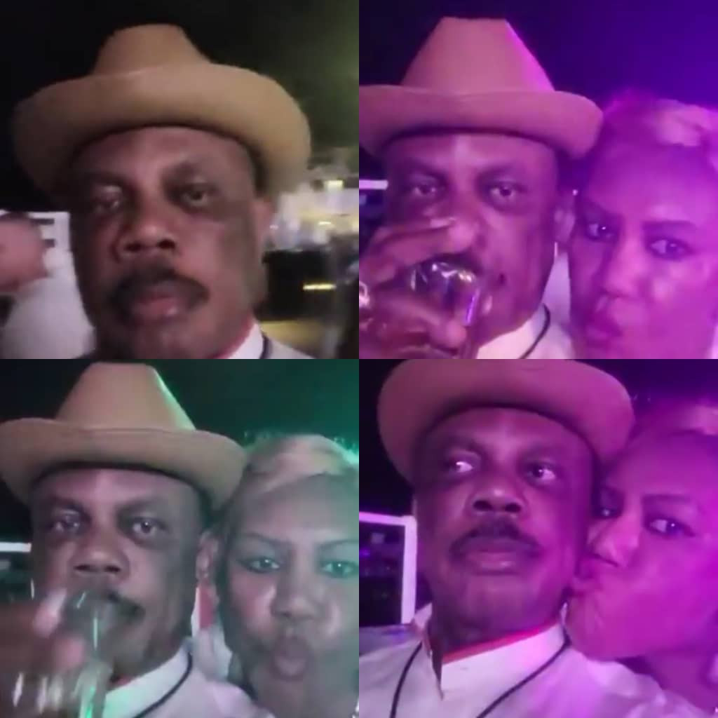 Trending video of former Anambra state governor, Willie Obiano and his wife, Ebele enjoying nightlife