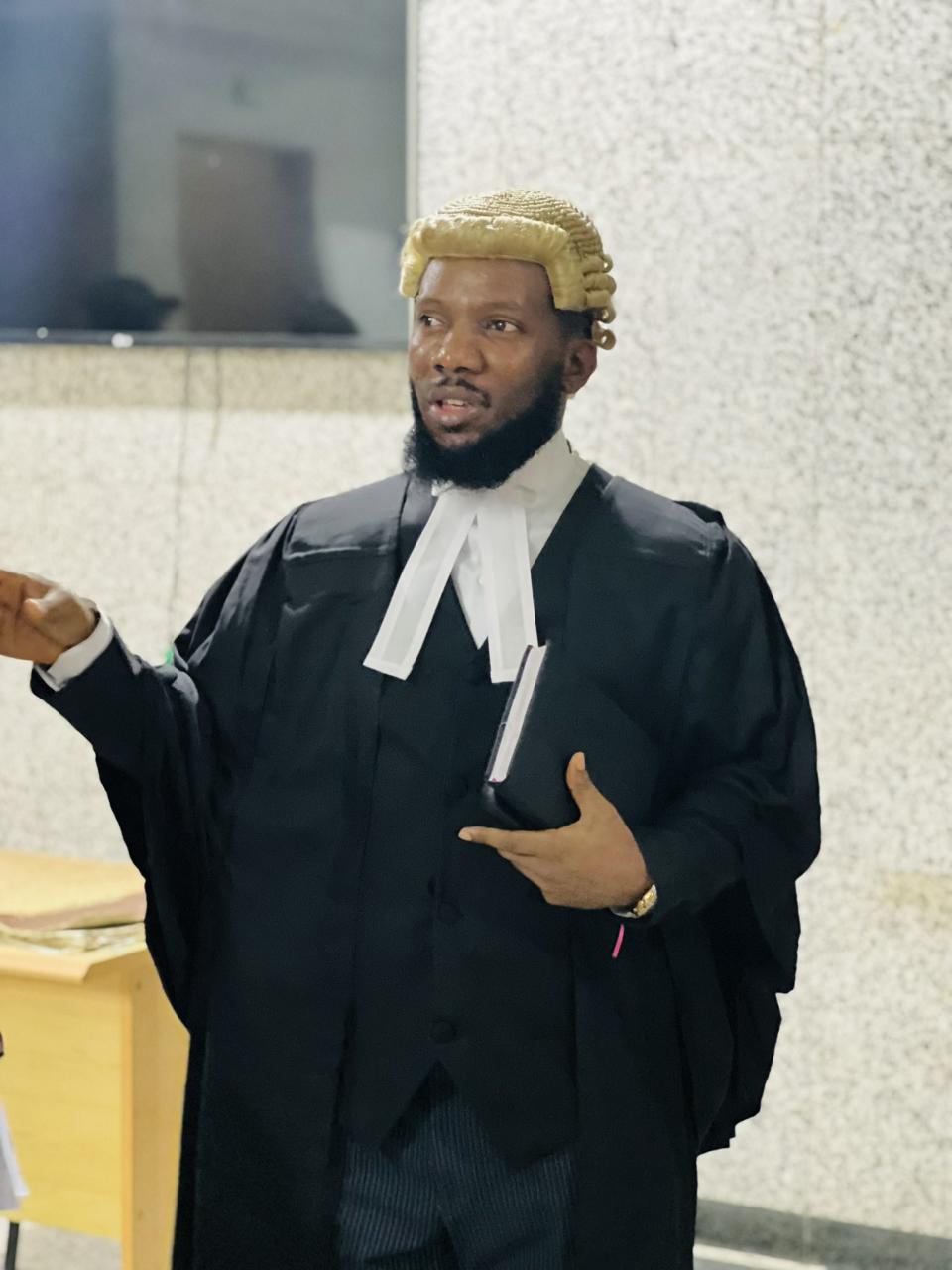 Lawyer Inibehe Effiong alleges that a judge sentenced him to one month in prison after he asked that armed policemen in the court room be sent out because he didn