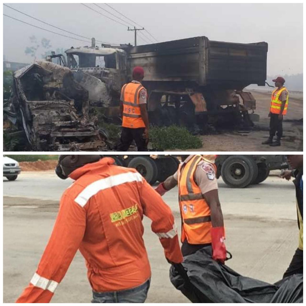 16 burnt to death in Lagos auto crash (video)