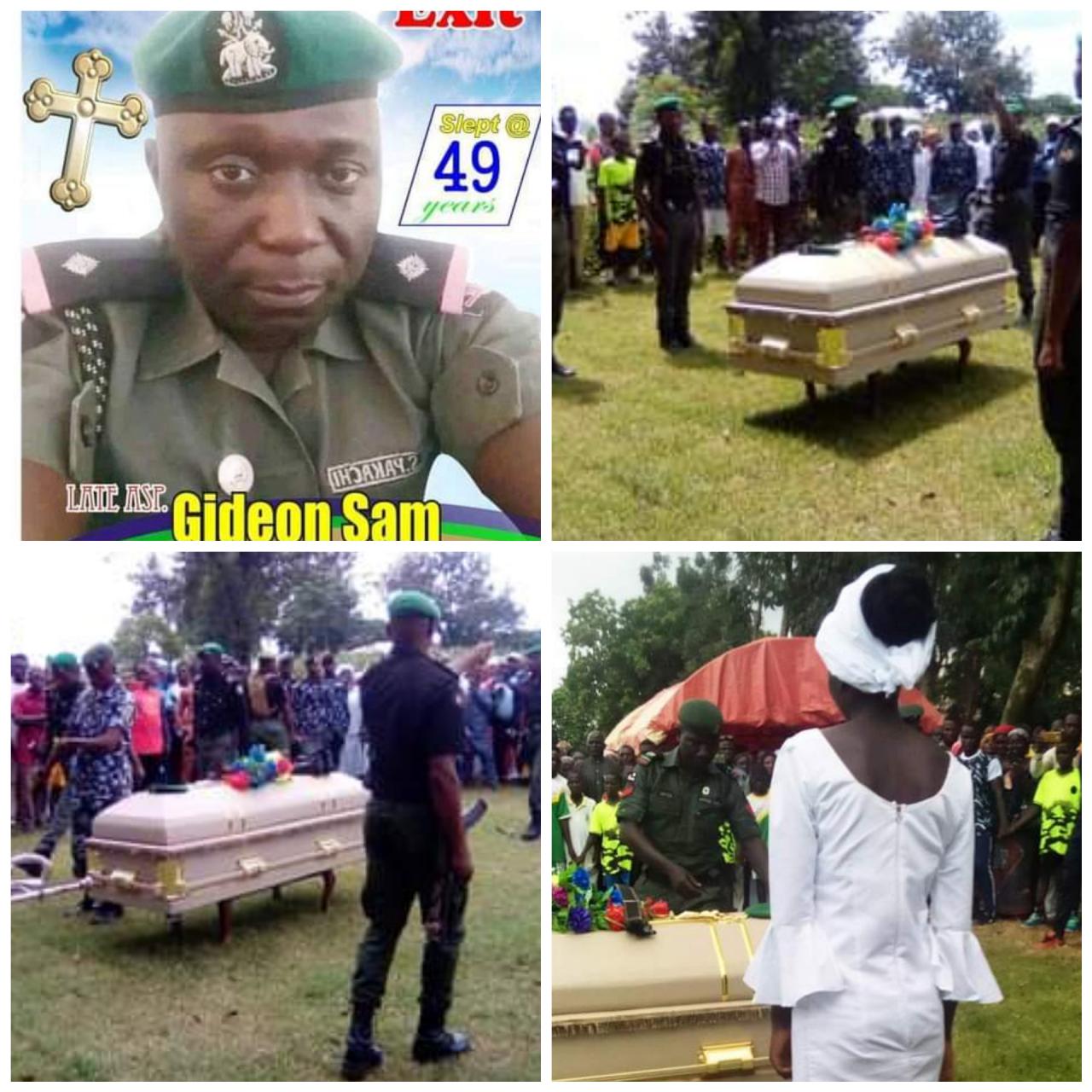 Photos from the burial of police orderly killed by terrorists who ambushed AIG Madaki in Bauchi