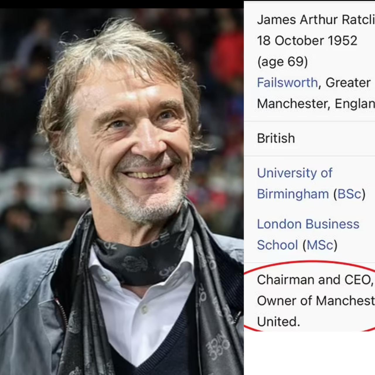 Eager fans tweak Sir Jim Ratcliffe