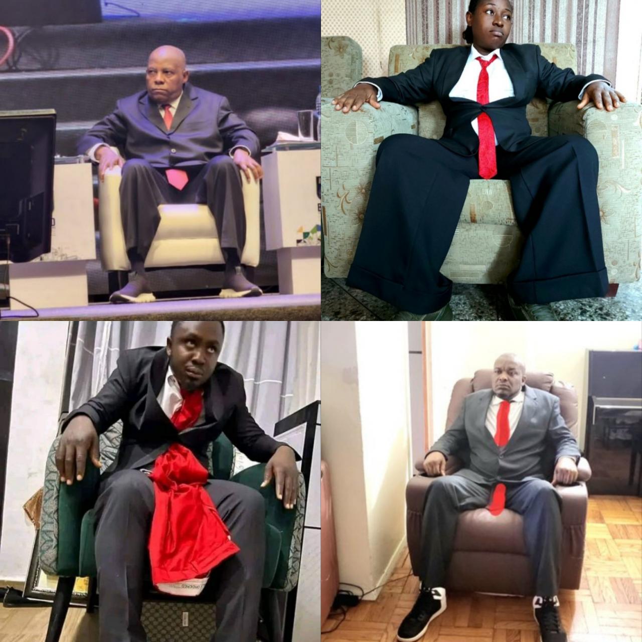 Nigerians begin #ShettimaChallenge to recreate outfit worn by Kashim Shettima to the NBA conference (photos)