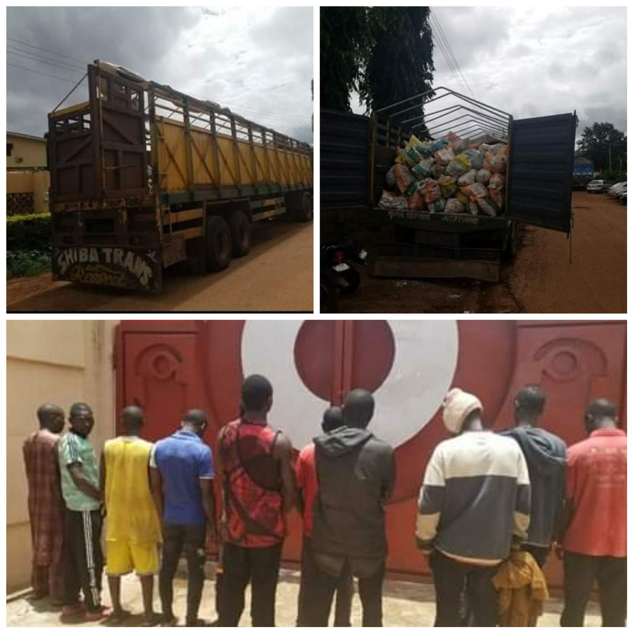 EFCC and NSCDC arrest 13 illegal miners in Kwara, recover five trucks