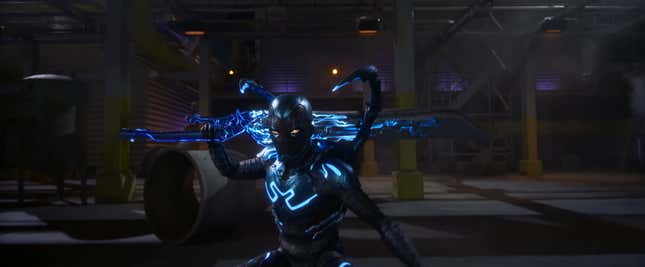 Image for article titled Everything We Spotted in Blue Beetle's Electrifying New Trailer